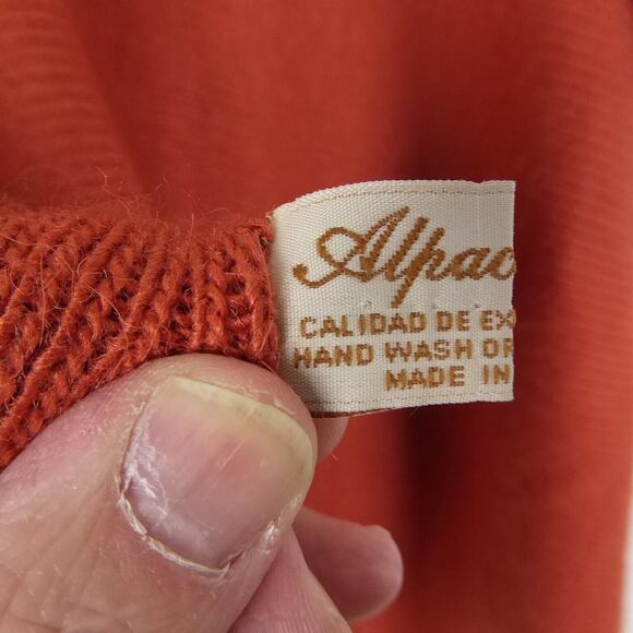 Alpaca Fina Shawl Womens SZ M Alpaca Knit Soft Quiet Luxery Casual Lagenlook - Picture 5 of 8